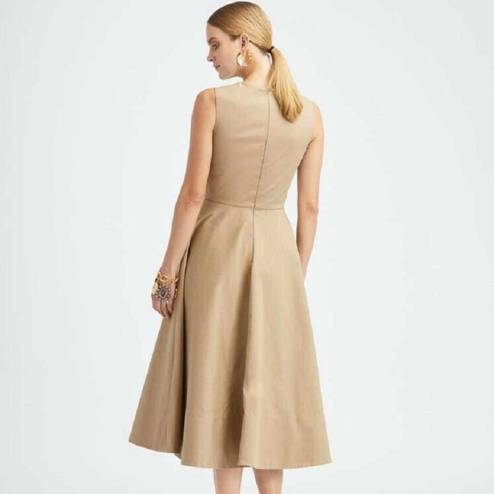 SOLD#$2,790 NEW OSCAR DE LA RENTA STUNNING HAND PAINTED DAY DRESS 12 - Picture 6 of 8